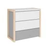 Bellamy Commodes Enfant Commode 3 Tiroirs Blanc Gris -Commodes enfant Soldes 2022 commode 3 tiroirs blanc gris