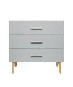 Bopita Commodes Enfant Commode 3 Tiroirs Blanc Gris -Commodes enfant Soldes 2022 commode 3 tiroirs blanc gris 6