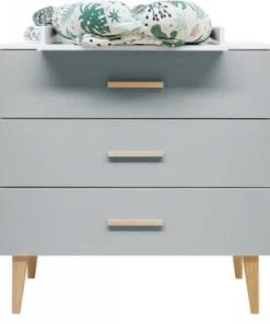 Bopita Commodes Enfant Commode 3 Tiroirs Blanc Gris -Commodes enfant Soldes 2022 commode 3 tiroirs blanc gris 9