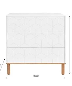 Bellamy Commodes Enfant Commode 3 Tiroirs Blanc Naturel -Commodes enfant Soldes 2022 commode 3 tiroirs blanc naturel 3