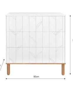 Bellamy Commodes Enfant Commode 3 Tiroirs Blanc Naturel -Commodes enfant Soldes 2022 commode 3 tiroirs blanc naturel 6