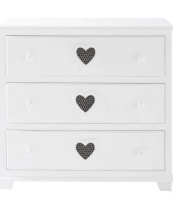 Maisons Du Monde Commodes Et Cabinets Commode 3 Tiroirs Blanche