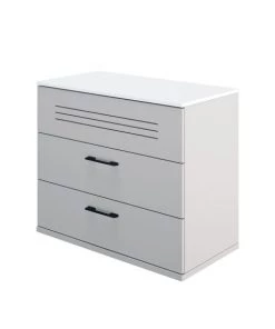 Calicosy Commodes Enfant Commode 3 Tiroirs Blanche Enfant - 85 X H73 Cm -Commodes enfant Soldes 2022 commode 3 tiroirs blanche enfant 85 x h73 cm 1