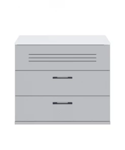 Calicosy Commodes Enfant Commode 3 Tiroirs Blanche Enfant - 85 X H73 Cm