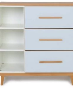 Wookids Commodes Enfant Commode 3 Tiroirs Gris Ardoise -Commodes enfant Soldes 2022 commode 3 tiroirs bleu ciel 7