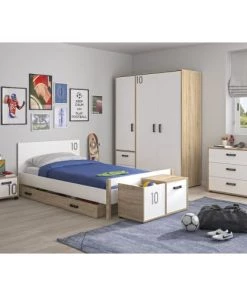 Gami Commodes Enfant Commode 3 Tiroirs Chêne Blanc -Commodes enfant Soldes 2022 commode 3 tiroirs chene blanc 6
