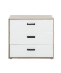 Gami Commodes Enfant Commode 3 Tiroirs Chêne Blanc -Commodes enfant Soldes 2022 commode 3 tiroirs chene blanc 7