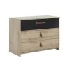 Gami Commodes Enfant Commode 3 Tiroirs Chêne Noir -Commodes enfant Soldes 2022 commode 3 tiroirs chene noir