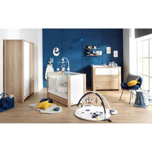 Sauthon Commodes Enfant Commode 3 Tiroirs Couleur Bois Et Blanc 4 Sauthon Commodes Enfant Commode 3 Tiroirs Couleur Bois Et Blanc – Image 2