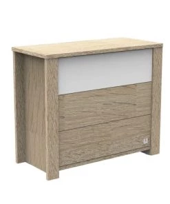 Sauthon Commodes Enfant Commode 3 Tiroirs Couleur Bois Et Blanc