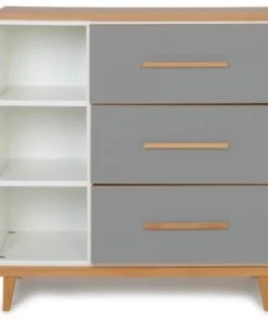 Wookids Commodes Enfant Commode 3 Tiroirs Gris Ardoise -Commodes enfant Soldes 2022 commode 3 tiroirs gris ardoise 7