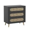 Vox Commodes Enfant Commode 3 Tiroirs Noir -Commodes enfant Soldes 2022 commode 3 tiroirs noir
