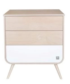 Sauthon Original Commodes Enfant Commode 3 Tiroirs Pieds Bois 97x87x48cm En Bois Blanc