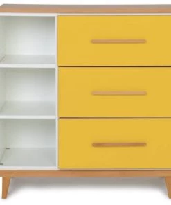 Wookids Commodes Enfant Commode 3 Tiroirsjaune Soleil