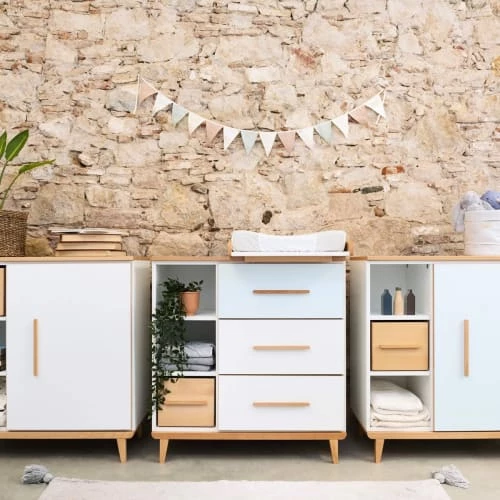 Wookids Commodes Enfant Commode 3 Tiroirsjaune Soleil 6 Wookids Commodes Enfant Commode 3 Tiroirsjaune Soleil – Image 4