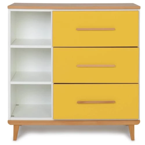 Wookids Commodes Enfant Commode 3 Tiroirsjaune Soleil 3 Wookids Commodes Enfant Commode 3 Tiroirsjaune Soleil