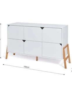 Bellamy Commodes Enfant Commode 6 Tiroirs Blanc -Commodes enfant Soldes 2022 commode 6 tiroirs blanc 2