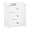 BabyPrice Commodes Enfant Commode à Langer 3 Tiroirs 97x76x66cm En Bois Blanc -Commodes enfant Soldes 2022 commode a langer 3 tiroirs 97x76x66cm en bois blanc 3