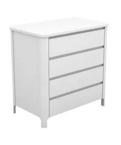 ID Kids Commodes Enfant Commode à Langer Bois Massif Blanc