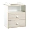 Sauthon Commodes Enfant Commode à Langer Hêtre 97x76x66cm En Bois Blanc -Commodes enfant Soldes 2022 commode a langer hetre 97x76x66cm en bois blanc 1
