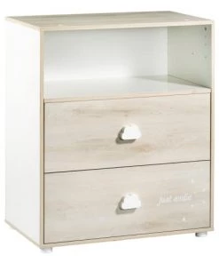 Sauthon Commodes Enfant Commode à Langer Hêtre 97x76x66cm En Bois Blanc -Commodes enfant Soldes 2022 commode a langer hetre 97x76x66cm en bois blanc 2