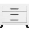 Bopita Commodes Enfant Commode Avec 3 Tiroirs Blanc/noir En MDF Et Panneaux De Particules -Commodes enfant Soldes 2022 commode avec 3 tiroirs blanc noir en mdf et panneaux de particules