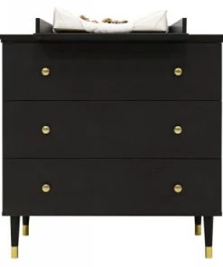 Bopita Commodes Enfant Commode Avec 3 Tiroirs Noir Mat En MDF Et Panneaux De Particules -Commodes enfant Soldes 2022 commode avec 3 tiroirs noir mat en mdf et panneaux de particules 5