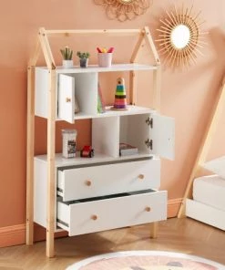 Baita Commodes Enfant Commode Blanc 2 Portes Et 2 Tiroirs 80cm 10 Baita Commodes Enfant Commode Blanc 2 Portes Et 2 Tiroirs 80cm -Commodes enfant Soldes 2022 commode blanc 2 portes et 2 tiroirs 80cm 2