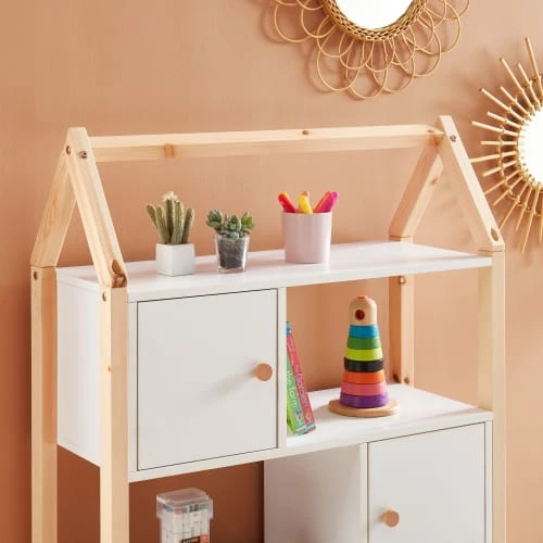 Baita Commodes Enfant Commode Blanc 2 Portes Et 2 Tiroirs 80cm 6 Baita Commodes Enfant Commode Blanc 2 Portes Et 2 Tiroirs 80cm – Image 4