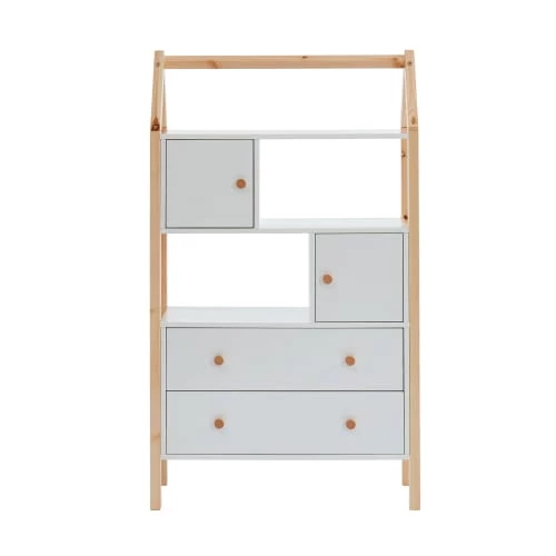 Baita Commodes Enfant Commode Blanc 2 Portes Et 2 Tiroirs 80cm 3 Baita Commodes Enfant Commode Blanc 2 Portes Et 2 Tiroirs 80cm