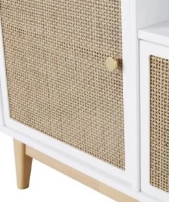 Maisons Du Monde Commodes Enfant Commode Compatible Plan à Langer 1 Porte 2 Tiroirs Blanche Et Cannage En Rotin -Commodes enfant Soldes 2022 commode compatible plan a langer 1 porte 2 tiroirs blanche et cannage en rotin 1000 9 33 225820 4