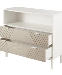 Maisons Du Monde Commodes Et Tables à Langer Commode Compatible Plan à Langer 2 Tiroirs Sculptés Beige Et Blanche -Commodes enfant Soldes 2022 commode compatible plan a langer 2 tiroirs sculptes beige et blanche 1000 16 20 225725 3