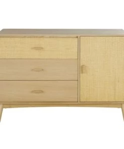 Maisons Du Monde Commodes Enfant Commode Double 1 Porte 3 Tiroirs Beige