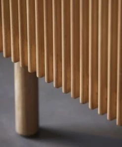 Quax Commodes Enfant Commode En Bois Naturel Avec Porte Coulissante Ajourée -Commodes enfant Soldes 2022 commode en bois naturel avec porte coulissante ajouree 5