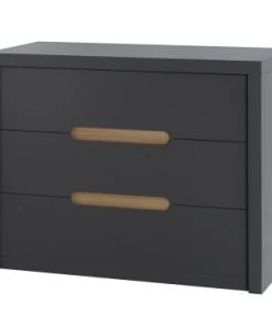 Nateo Concept Commodes Enfant Commode Enfant 3 Tiroirs Ardoise