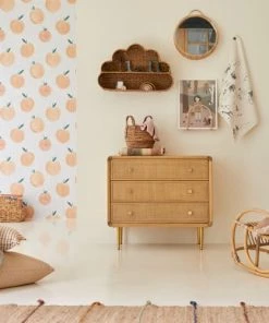 Tikamoon Commodes Enfant Commode Enfant En Chêne Massif Et Cannage