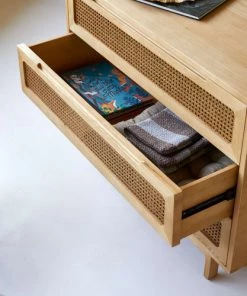 Commodes enfant Soldes 2022 -Commodes enfant Soldes 2022 commode enfant en orme massif et cannage 1