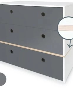 Wookids Commodes Enfant Commode Gris Espace -Commodes enfant Soldes 2022 commode gris espace 1