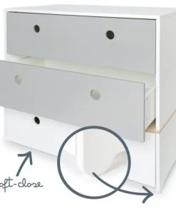 Wookids Commodes Enfant Commode Gris Perle-gris Perle-blanc -Commodes enfant Soldes 2022 commode gris perle gris perle blanc 2