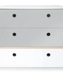 Wookids Commodes Enfant Commode Gris Perle-gris Perle-blanc