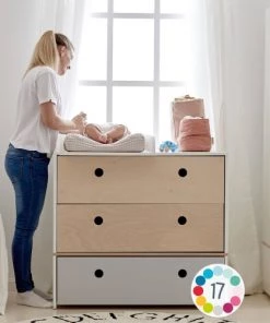 Wookids Commodes Enfant Commode Gris Perle-gris Perle-blanc -Commodes enfant Soldes 2022 commode gris perle gris perle blanc 3