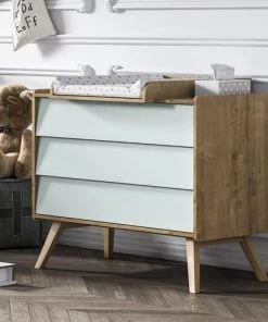 Vox Commodes Enfant Commode Naturel Vert -Commodes enfant Soldes 2022 commode naturel vert 3