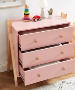 Baita Commodes Enfant Commode Rose 3 Tiroirs 81cm -Commodes enfant Soldes 2022 commode rose 3 tiroirs 81cm 2