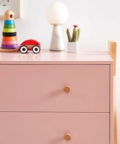 Baita Commodes Enfant Commode Rose 3 Tiroirs 81cm -Commodes enfant Soldes 2022 commode rose 3 tiroirs 81cm 5