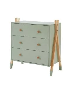 Baita Commodes Enfant Commode Vert 3 Tiroirs 81cm -Commodes enfant Soldes 2022 commode vert 3 tiroirs 81cm 2