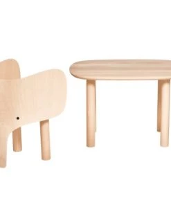 Lignea Kids Tables Et Chaises Enfant Ensemble Chaise Et Table éléphant En Bois De Hêtre