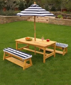 KidKraft Mobilier De Jardin Enfant Ensemble De Jardin En Bois Enfants -Commodes enfant Soldes 2022 ensemble de jardin en bois enfants 2