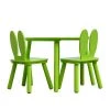 Mobili Rebecca Tables Et Chaises Enfant Ensemble De Table Basse Et 2 Chaises Pour Enfants En MDF Vertes -Commodes enfant Soldes 2022 ensemble de table basse et 2 chaises pour enfants en mdf vertes