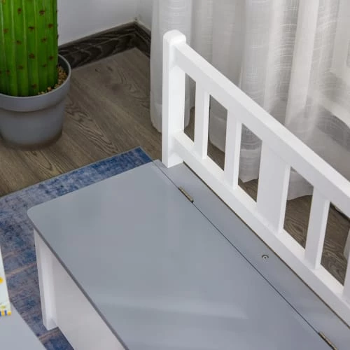 Homcom Tables Et Chaises Enfant Ensemble De Table Et Chaises Enfant De 4 Pièces Blanc Gris 6 Homcom Tables Et Chaises Enfant Ensemble De Table Et Chaises Enfant De 4 Pièces Blanc Gris – Image 4