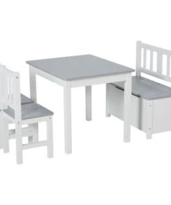 Homcom Tables Et Chaises Enfant Ensemble De Table Et Chaises Enfant De 4 Pièces Blanc Gris 13 Homcom Tables Et Chaises Enfant Ensemble De Table Et Chaises Enfant De 4 Pièces Blanc Gris -Commodes enfant Soldes 2022 ensemble de table et chaises enfant de 4 pieces blanc gris 4